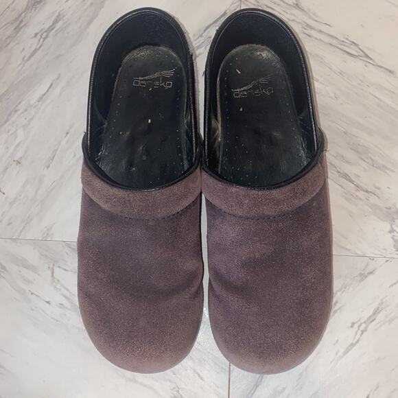 Dansko Brown Suede Leather Clogs Size 42 / 12 - Picture 4 of 15